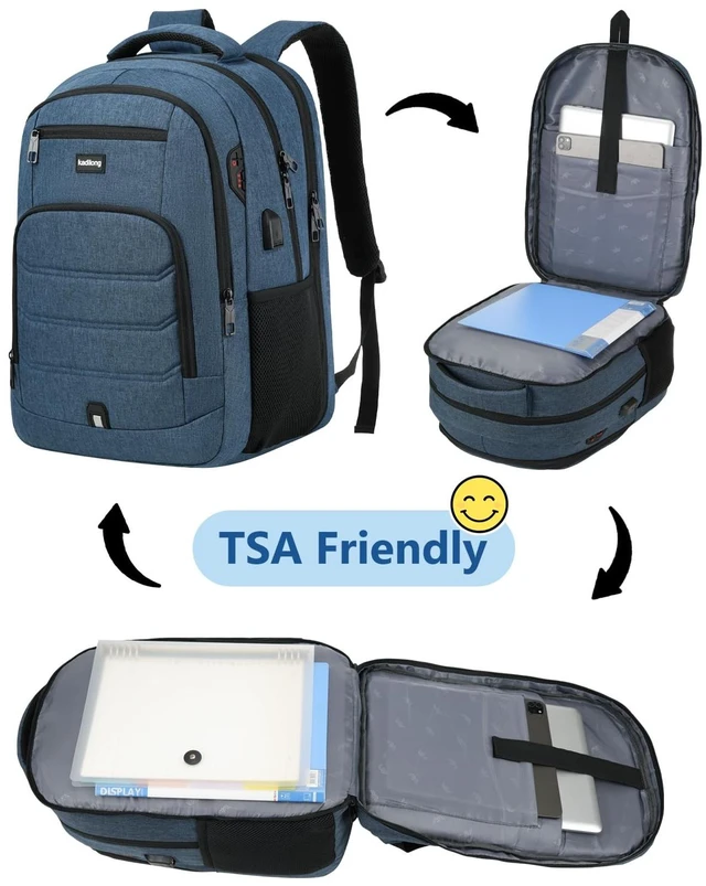 Alt view image 2 of 5 - kadilong Laptop Backpack for Men,School Bookbag for Teens Boys with USB Port for College Business