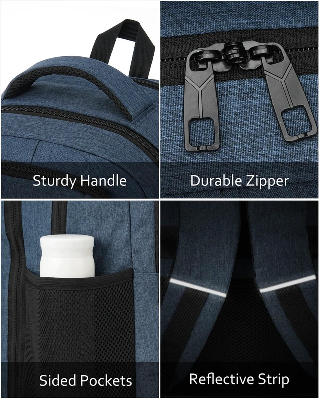 Alt view image 4 of 5 - kadilong Laptop Backpack for Men,School Bookbag for Teens Boys with USB Port for College Business
