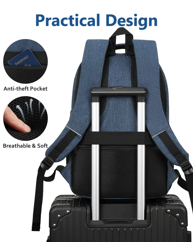 Alt view image 5 of 5 - kadilong Laptop Backpack for Men,School Bookbag for Teens Boys with USB Port for College Business