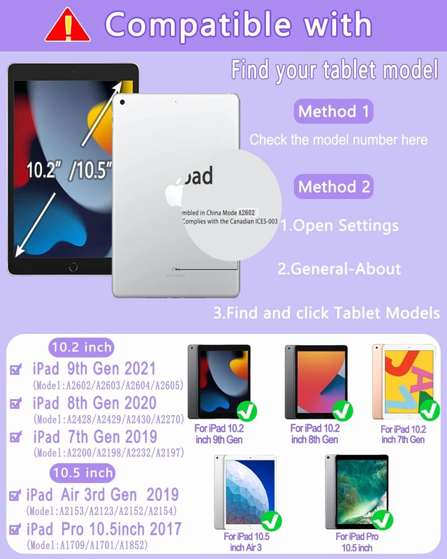 Alt view image 2 of 5 - EAMPANG Case with Keyboard Mouse for iPad 9th 8th 7th Generation 10.2 inch