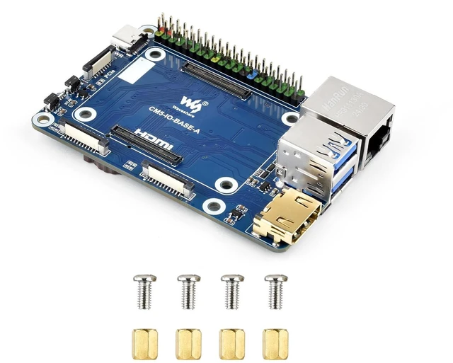 Main image of Waveshare CM5 Mini Base Board (A) Designed, Compatible with Raspberry Pi Compute Module 5