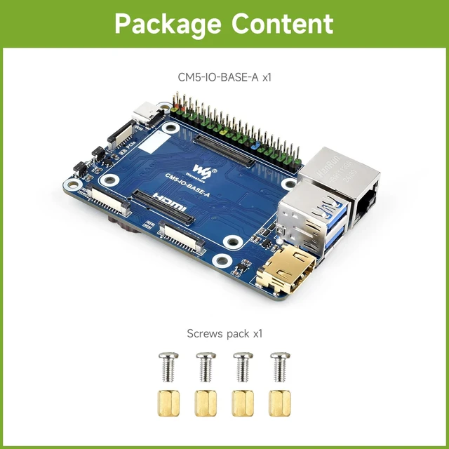 Alt view image 2 of 5 - Waveshare CM5 Mini Base Board (A) Designed, Compatible with Raspberry Pi Compute Module 5