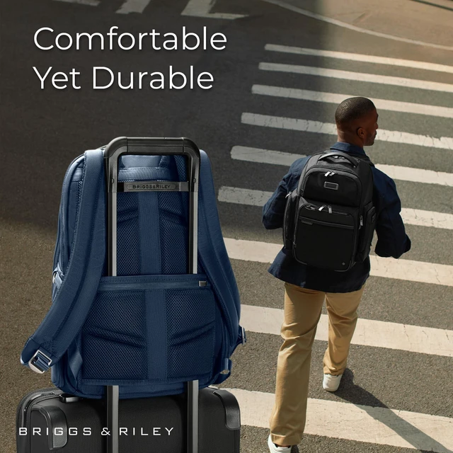 Alt view image 5 of 5 - Briggs & Riley @work Medium Backpack, Navy