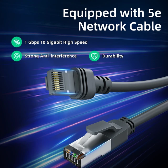 Alt view image 3 of 5 - Starlink Ethernet Adapter Gen 3/Mini with Cat 5e Gen3 Rj45 Cable Starlink Gen 3 Ethernet Adapter 1 to 4 Devices Networked Simultaneously for Cat 5/5e/6/7/8 Cable Fast & Stable Connection