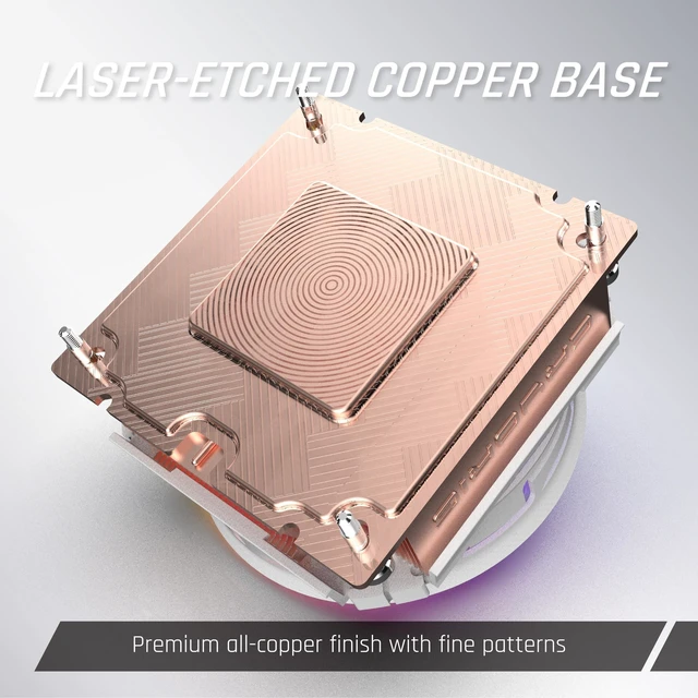 Alt view image 5 of 5 - CRYORIG C5 CU Vapor Chamber Low Profile CPU Cooler Full Copper Fin Stack Compact SFF Cooling AMD AM4/AM5 Intel LGA 1150/1200/1851/1700
