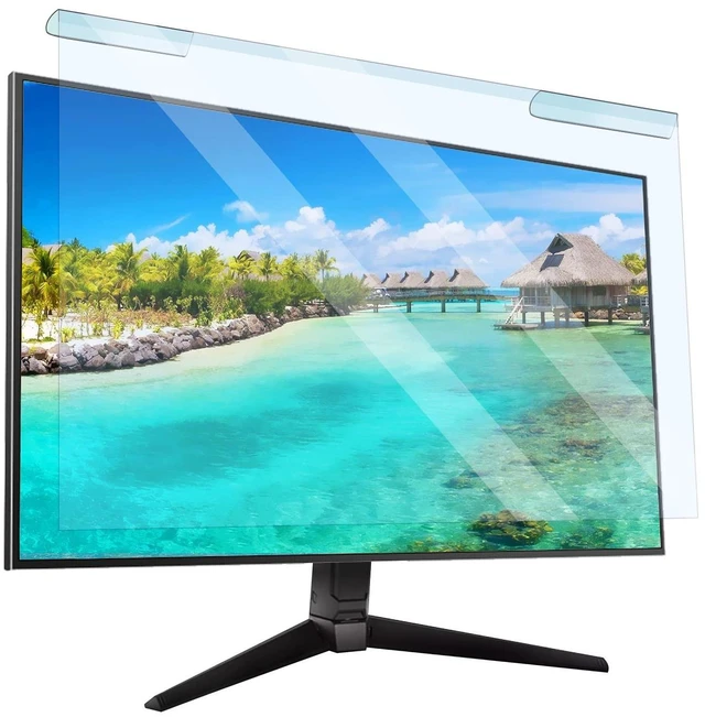 Main image of Anti Blue Light Screen Filter, Universal Blue Light Blocking Screen Protector Panel for 23, 23.6, 23.8, 24 inches Diagonal Desktop Computer LED PC Monitor- Widescreen Monitor Frame Hanging Type
