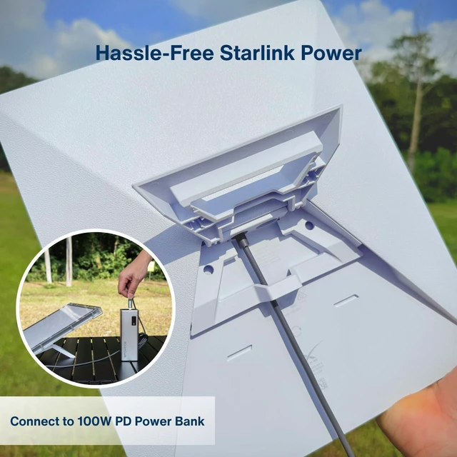 Alt view image 4 of 5 - Steinwhale 10FT DC to USB-C LED Power Cable for Starlink Mini