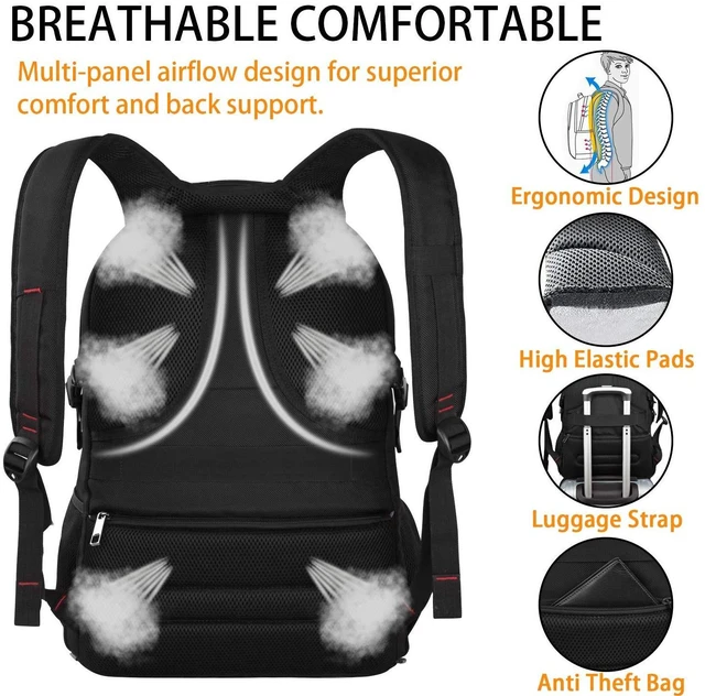 Alt view image 5 of 5 - LTINVECK Travel Laptop Backpack, Extra Large Backpack for Men Women, TSA Friendly Heavy Duty Big Business Computer Bag Tech Backpacks Bag Fit 17 Inch Laptops, RFID Backbag