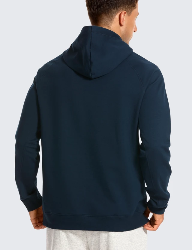 Alt view image 2 of 5 - CRZ YOGA French Terry Hoodies True Navy X-Large