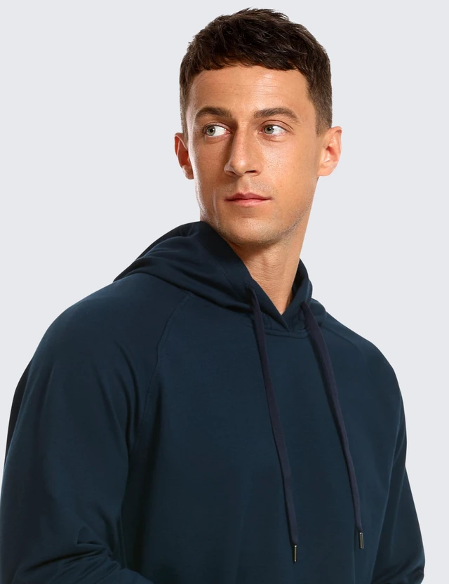 Alt view image 5 of 5 - CRZ YOGA French Terry Hoodies True Navy X-Large