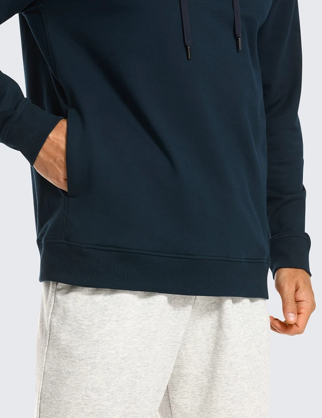 Alt view image 3 of 5 - CRZ YOGA French Terry Hoodies True Navy X-Large