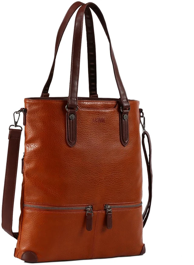 Main image of Laptop Tote Bag, Leather Work Tote for Computer Bag Waterproof Lightweight Shoulder Bag Purse Handbag Crossbody Bag