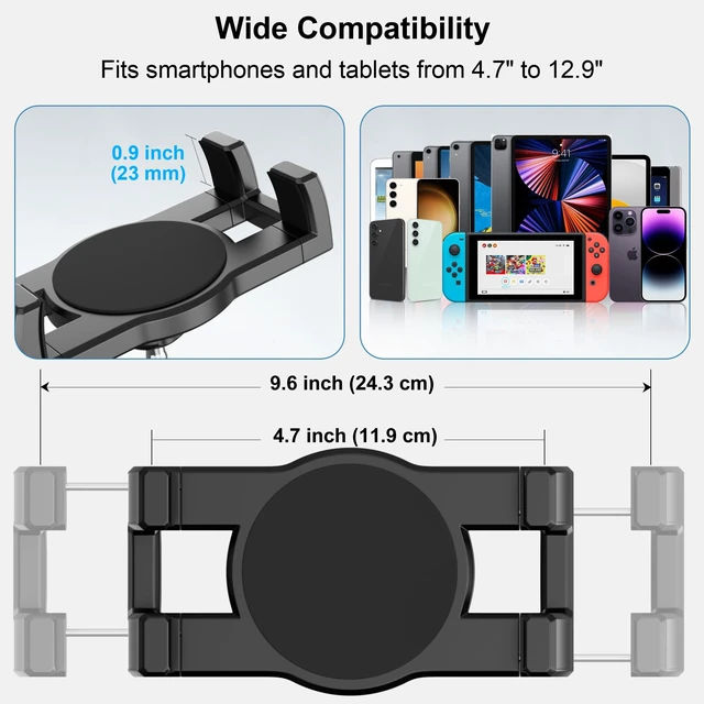 Alt view image 5 of 5 - Aluminum Heavy Duty Tablet Mount Car Holder Dashboard for Truck and Vehicle