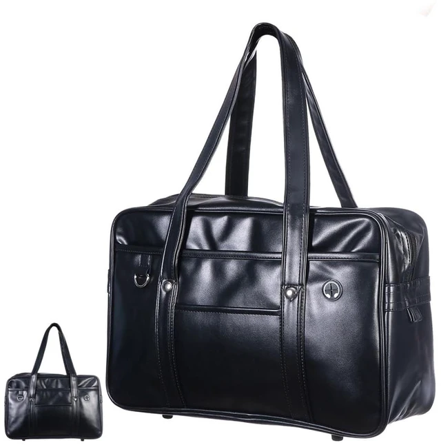 Main image of jojofuny Japanese Shoulder Tote, PU Leather Laptop Bag for Women Men