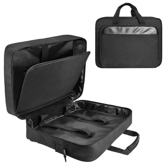 Main image of HarvMax Portable Mobile Printer Storage Bag, Laptop Briefcase, Premium Laptop Case, Holds Up to 17.3-inch Laptop for Travel, Business, Men, Women