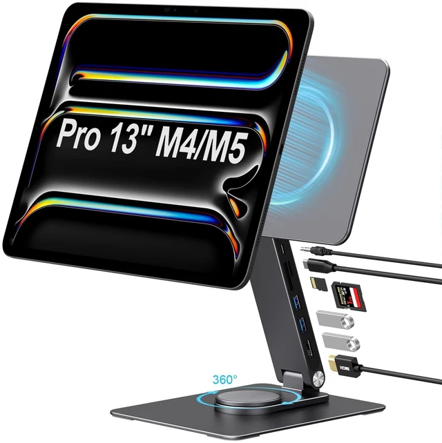 Main image of GEWOKLIY iPad Pro 13-inch Magnetic Stand HubFoldable Dock Station