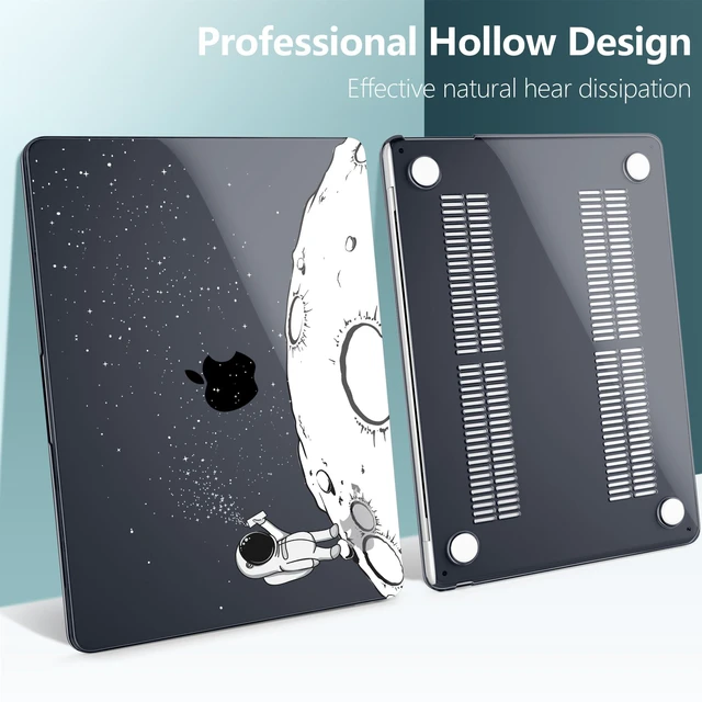 Alt view image 5 of 5 - DONGKE Compatible with M5 MacBook Air 15 inch Case 2026 2025-2023 A3448 A3241 A3114 A2941 M4 M3 M2 Liquid Retina Display Touch ID, Protective Hard Shell Cover & Keyboard Skin - Astronaut