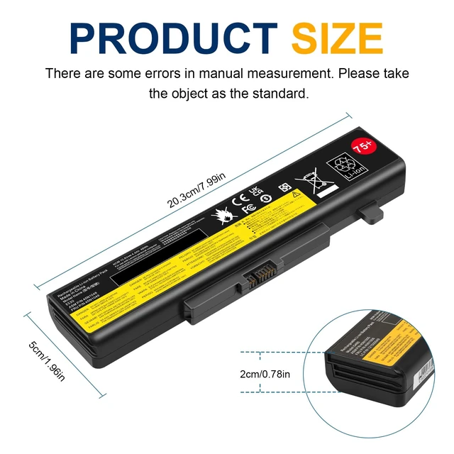 Alt view image 2 of 5 - Fancy Buying 75+ B590 E430 E530 E540 0A36311 Laptop Battery for ThinkPad E431 E435 E440 E445 E531 E535 E545 45N1048 45N1049 45N1043 45N1042