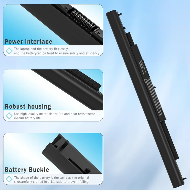 Alt view image 3 of 5 - 807956-001 Battery for HP Spare 807956-001 807957-001 807611-421 807612-421 807611-131 HS04 HS03 HSTNN-LB6U 15-AY039WM 15-AY041WM 15-AY009DX 15-AY191MS 15-AY013NR TPN-I119 G4/G5 240 245 246 250 256