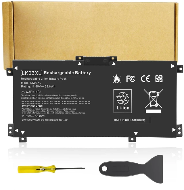 Main image of LK03XL Battery for HP Envy X360 Convertible 17m-ae0xx 17-bw 17m-ae111dx 15m-bp1xx 15m-cn0xxx 15-cn0xxx 15m-cp0xxx 15m-cn0012dx 15m-cn0011dx 15m-bq021dx 15m-bp112dx 916368-421 l09281-855 916814-855