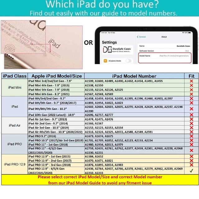 Alt view image 2 of 5 - DuraSafe Cases for for iPad Pro 12.9 inch 6th 5th 4th Gen Case A2436 MHNF3LL/A MHNG3LL/A MNXR3LL/A MNXT3LL/A A2378 MHNF3LL/A MHNG3LL/A A2229 MY2H2LL/A - Light Blue