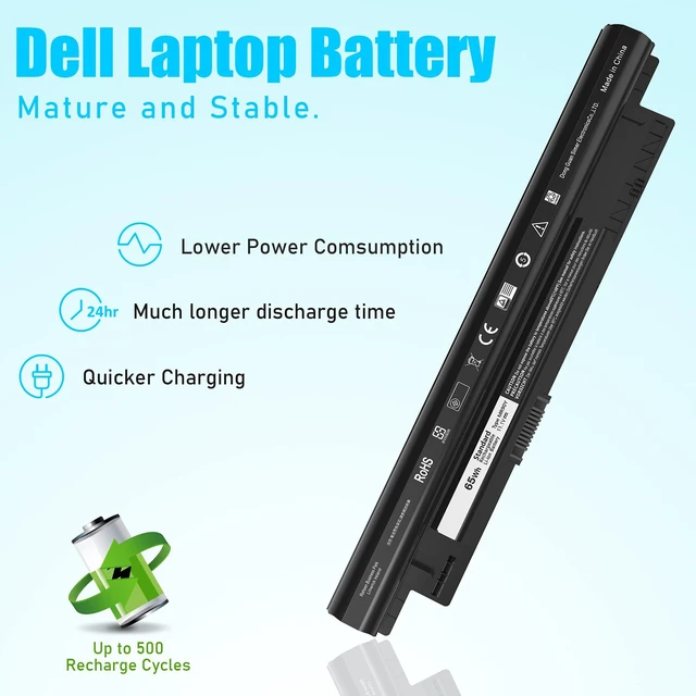 Alt view image 4 of 5 - SLE-TECH MR90Y 65Wh Battery for Dell Inspiron 14R 15R 3421 3521 Vostro 2421