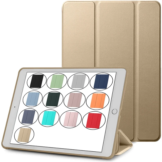 Main image of DuraSafe Cases for iPad Air 2nd Gen 2014 9.7 inch Case A1566 MGLW2LL/A MGL12LL/A MH0W2LL/A A1567 MGKM2LL/A MH182LL/A MGKL2LL/A MGTY2LL/A MH1J2LL/A MGTX2LL/A MH2V2LL/A MH2W2LL/A - Brass Golden