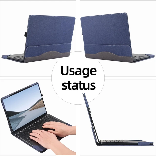 Alt view image 4 of 5 - Case Cover for Microsoft Surface Laptop 7 Released in 2024 and Laptop 8 Released in 2026 AI Copilot+ PC 15 inch Detachable Notebook Sleeve Computer Protective Bag (Blue, 15)
