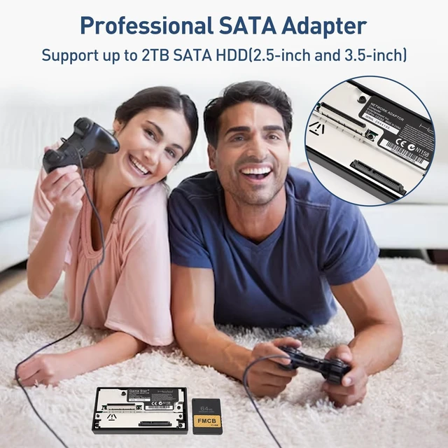 Alt view image 3 of 5 - Diyeeni SATA Network Adapters - Interface Card for, McBoot, 64MB FMCBV1.966 Memory Card, Supports 2TB SATA HDD