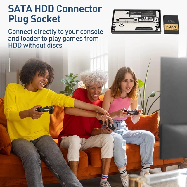 Alt view image 5 of 5 - Diyeeni SATA Network Adapters - Interface Card for, McBoot, 64MB FMCBV1.966 Memory Card, Supports 2TB SATA HDD