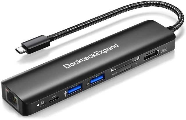 Main image of DockteckExpand 7 in 1 USBC HUB for MacBook iPad HP Dell XPS and More