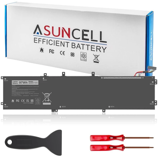 Main image of ASUNCELL 6GTPY 97WH Battery for Dell XPS 15 9550 9560 9570 7590 Precision 5510 5520 5530 5540 Vostro 7500 7590,Replacement 4GVGH GPM03 M2X4 5XJ28 05XJ28 5D91C 1P6KD P56F P56F001 P56F002 11.4V