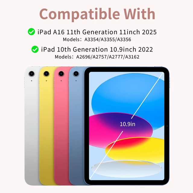 Alt view image 2 of 5 - COO Keyboard Case for iPad A16 11th/10th Gen, Detachable Bluetooth Keyboard