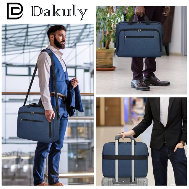 Alt view image 2 of 5 - Laptop Bag 17.3 Inch Laptop Briefcase for Men Work Laptop Case Computer Bag