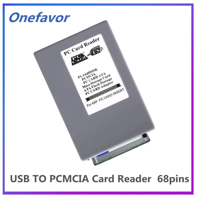 Alt view image 2 of 5 - Onefavor ATA PCMCIA Memory Card Reader, 68PIN PCMCIA Card to USB Adapter Converter, CardBus PCMCIA PC Card/ATA Memory Card Reader