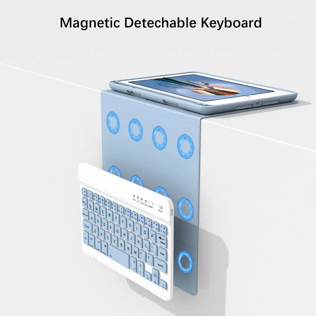 Alt view image 2 of 5 - Keyboard Case with Pencil Holder for iPad Mini 5th & 4th Generation 7.9"