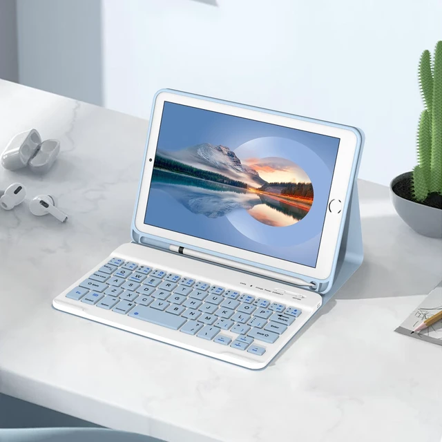 Alt view image 5 of 5 - Keyboard Case with Pencil Holder for iPad Mini 5th & 4th Generation 7.9"