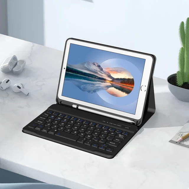 Alt view image 5 of 5 - Keyboard Case with Pencil Holder for iPad Mini 5th & 4th Generation 7.9"