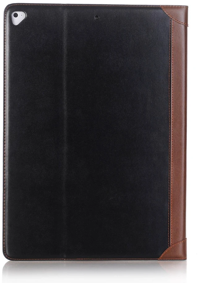 Alt view image 2 of 5 - iPad Pro 1st 2nd (12.9 inch) Case, DMaos Vintage Book Synthetic Leather Stand Folio Smart Cover, Auto Sleep/Wake, Business Document Card Holder - Black
