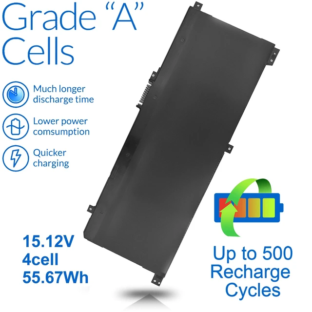 Alt view image 2 of 5 - 55.67Wh SA04XL L43267-005 Laptop Battery for HP Envy X360 15-DR 15-DR0010TX 15-DS 15M-DS 17-CG 17M-CG 15M-DR 15m-dr1xxx 15m-dr1012dx 15m-dr0012dx 15m-dr0011dx 15m-ds0011dx 15t-dr100 L43248-AC2