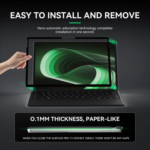 Alt view image 4 of 5 - Privacy Screen Filter for Microsoft Surface Pro 11/10/9/8/X-13'' Removable