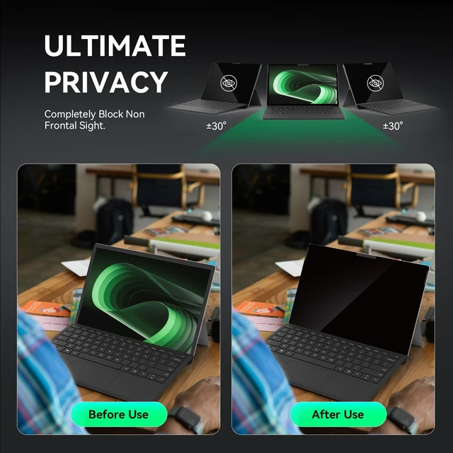 Alt view image 5 of 5 - Privacy Screen Filter for Microsoft Surface Pro 11/10/9/8/X-13'' Removable