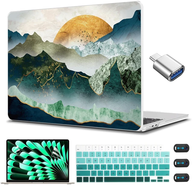 Main image of CISSOOK for MacBook Air 15 inch M2 - M5 Case 2026 2025 2024 2023 Mountain