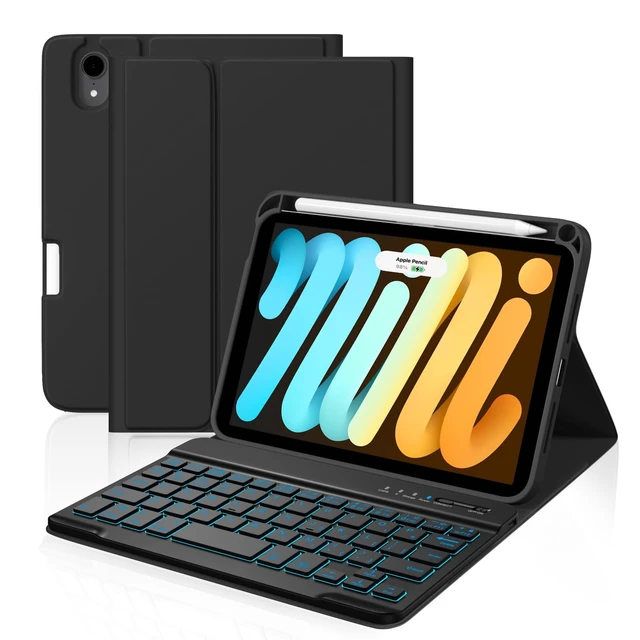 Main image of Cousper for iPad mini 7 Keyboard Case A17 Pro/Mini 6 Gen Case with Keyboard