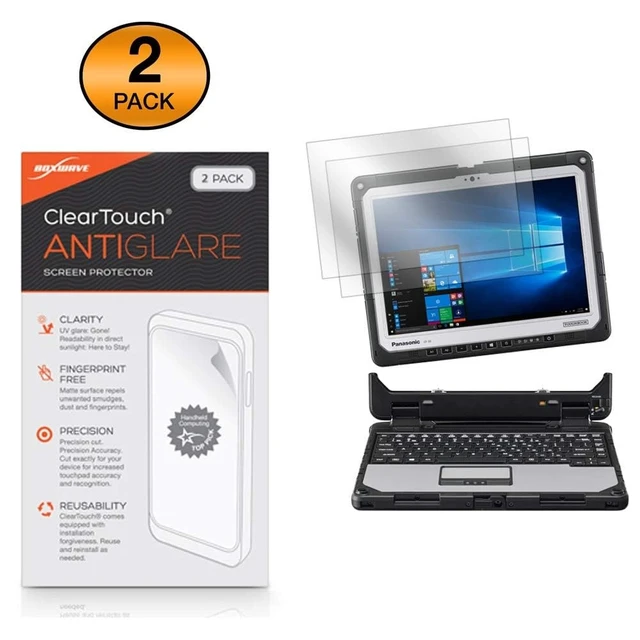 Alt view image 2 of 5 - BoxWave Screen Protector Compatible with Panasonic Toughbook 33 (CF-33) - ClearTouch Anti-Glare (2-Pack), Anti-Fingerprint Matte Film Skin