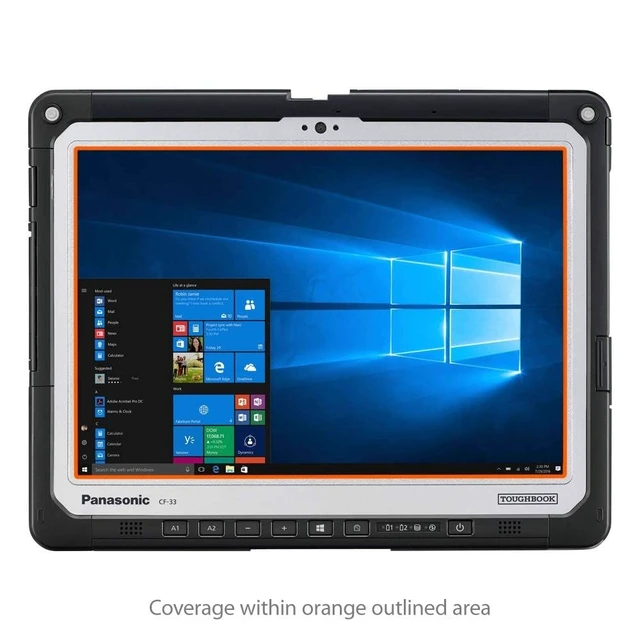Alt view image 3 of 5 - BoxWave Screen Protector Compatible with Panasonic Toughbook 33 (CF-33) - ClearTouch Anti-Glare (2-Pack), Anti-Fingerprint Matte Film Skin