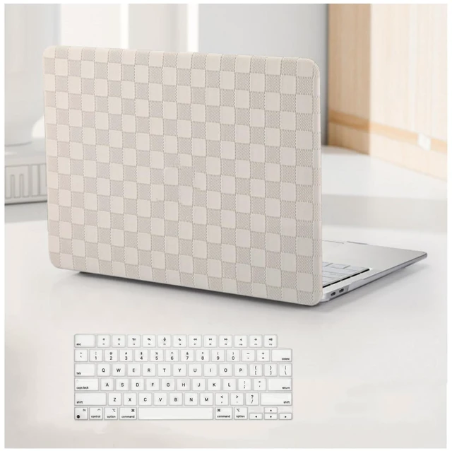 Main image of BYCeKe for MacBook Pro 14 Inch Case 2026-2021 M1-M5 Pro/Max, Checker Beige