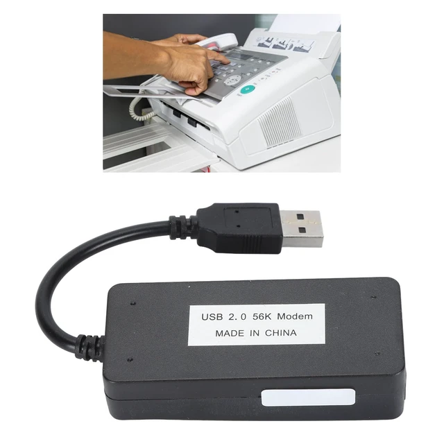 Alt view image 4 of 5 - External Hardware, USB 56K External Dial Up Fax, Data Modem RJ11 Ports Support Caller ID Computer Laptop Fax Modem for for Linux