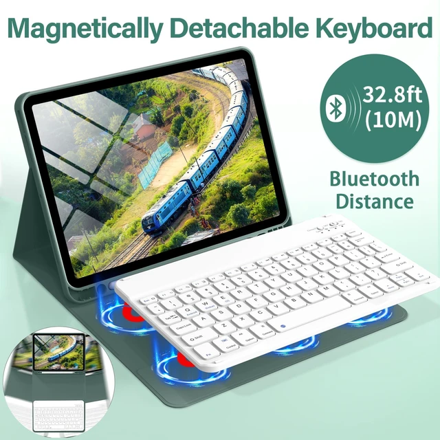 Alt view image 4 of 5 - BQDIYOO Keyboard Case for iPad Air 11 Inch M4/M3/M2 & Air 5th/4th Gen
