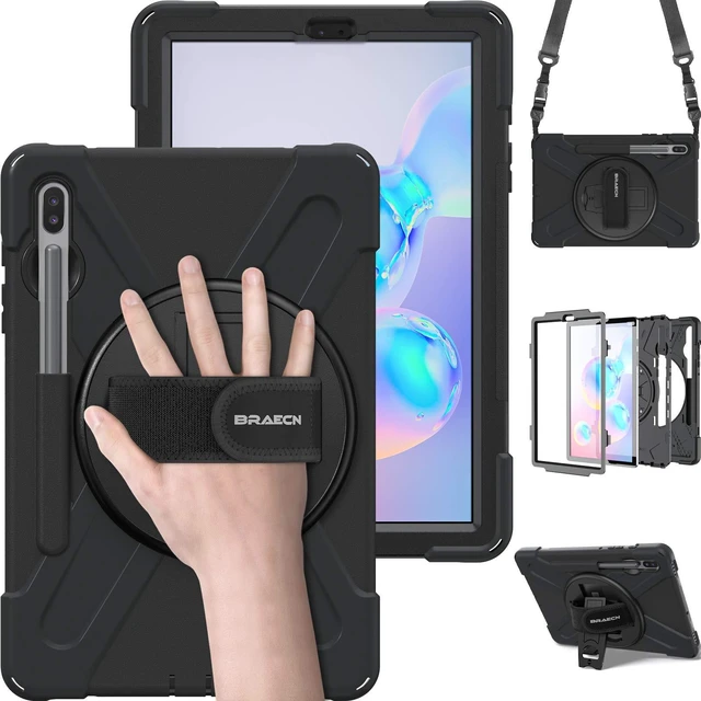 Main image of BRAECN Case for Galaxy Tab S6: 10.5" 2019 Samsung SM-T860/T865/T867 Black